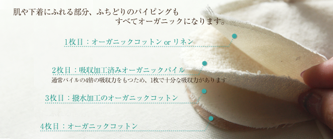 オーガニックの素材・風合いをこわさないシンプルな構造