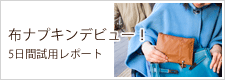 布ナプキンデビュー