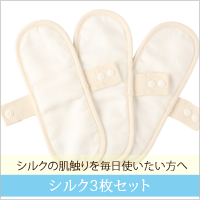 Linten シルクライナー3枚セット